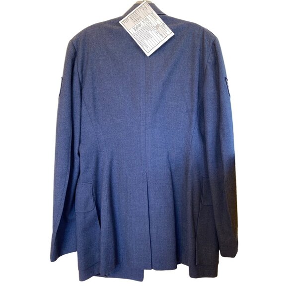 USAF Air Force Mens Staff Sergeant Blue Wool Military Uniform Jacket 40L Vintage - Picture 11 of 12